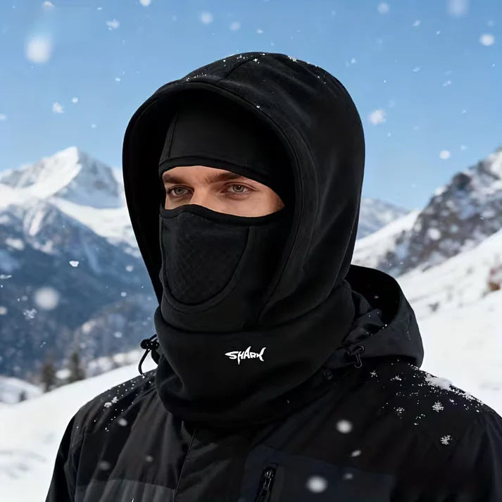 🔥Balaclava Winter Double Layer Hood Protection with Shark Letter Print (BUY 1 GET 1 FREE)