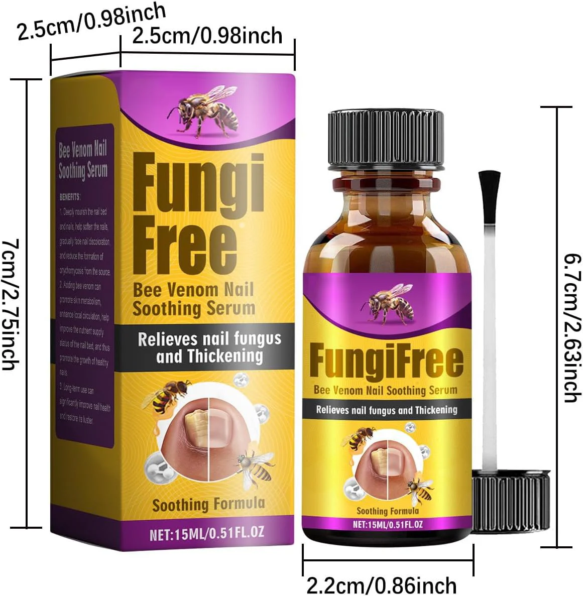 Bee Venom Nail Serum – Defeat Fungus, Restore Natural Shine