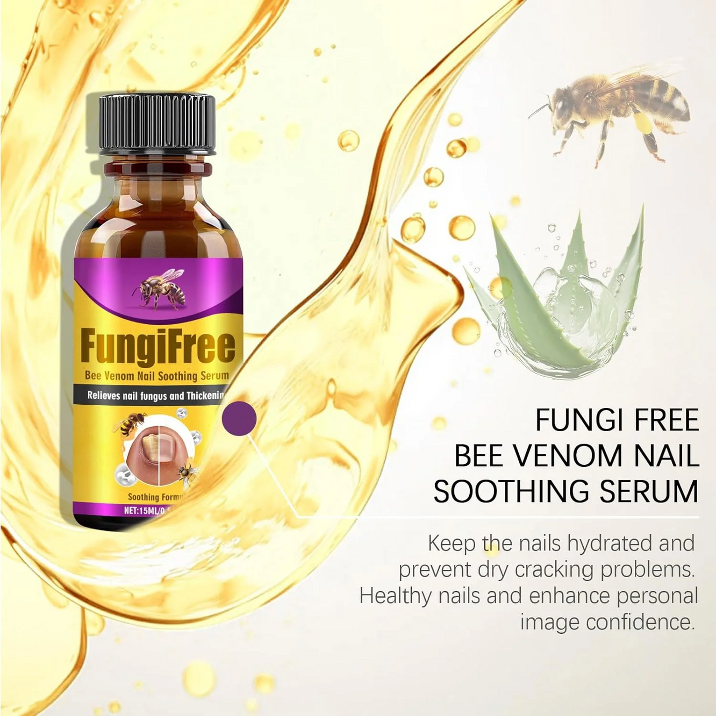 Bee Venom Nail Serum – Defeat Fungus, Restore Natural Shine