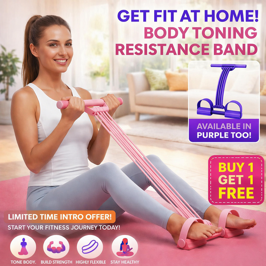 🔥 8-Tube Pedal Resistance Band Trainer (Buy 1 Get 1 FREE)
