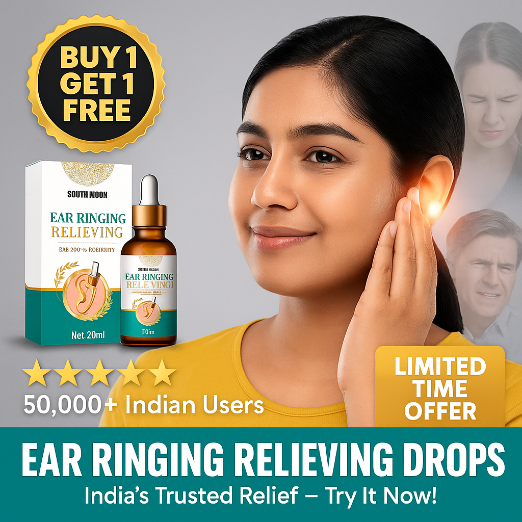 Ear Ringing Relieving Drops (30 Days Pack) - Buy 1 Get 1 FREE🔥🔥