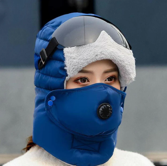 Thermal Hat with Detachable Breathing-Valve Mask (BUY 1 GET 1 FREE)