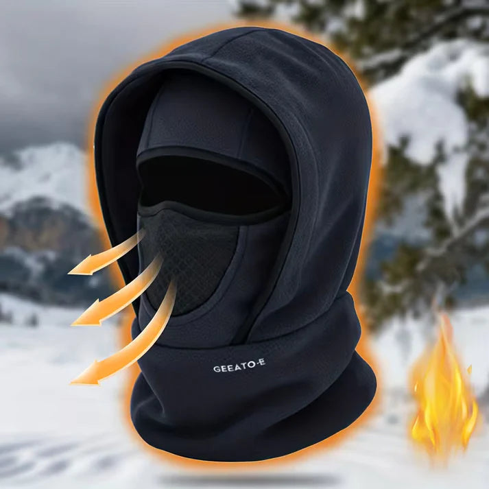 🔥Balaclava Winter Double Layer Hood Protection with Shark Letter Print (BUY 1 GET 1 FREE)
