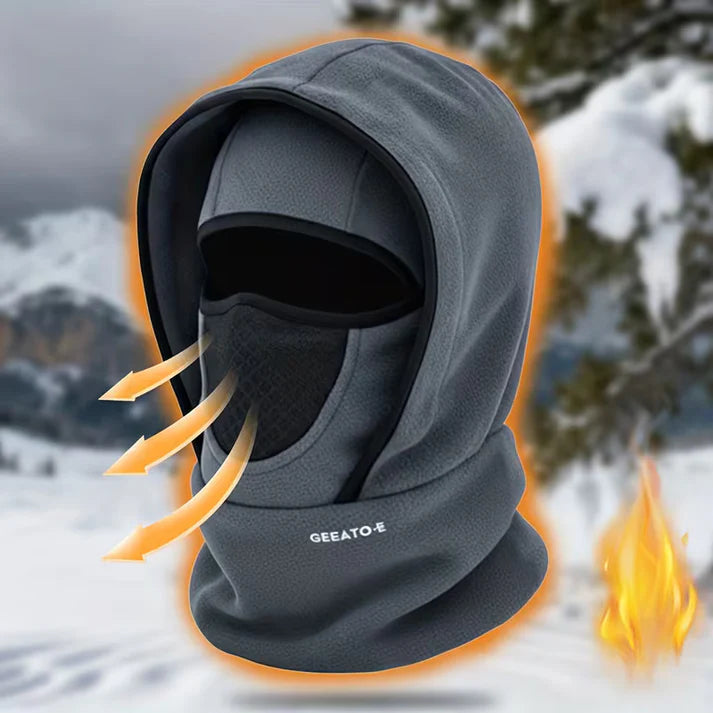 🔥Balaclava Winter Double Layer Hood Protection with Shark Letter Print (BUY 1 GET 1 FREE)